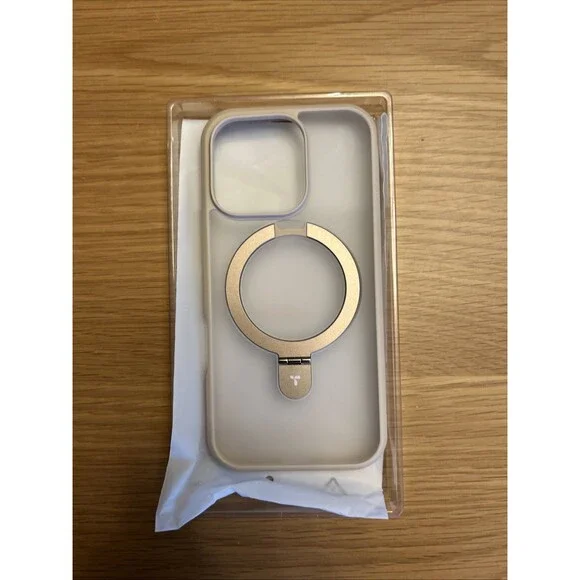 TORRAS iPhone 16 Pro Case Magnetic  Kickstand, Desert Titanium  Rose Gold 6.3" - Picture 4 of 7